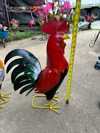 Rooster Yard Art