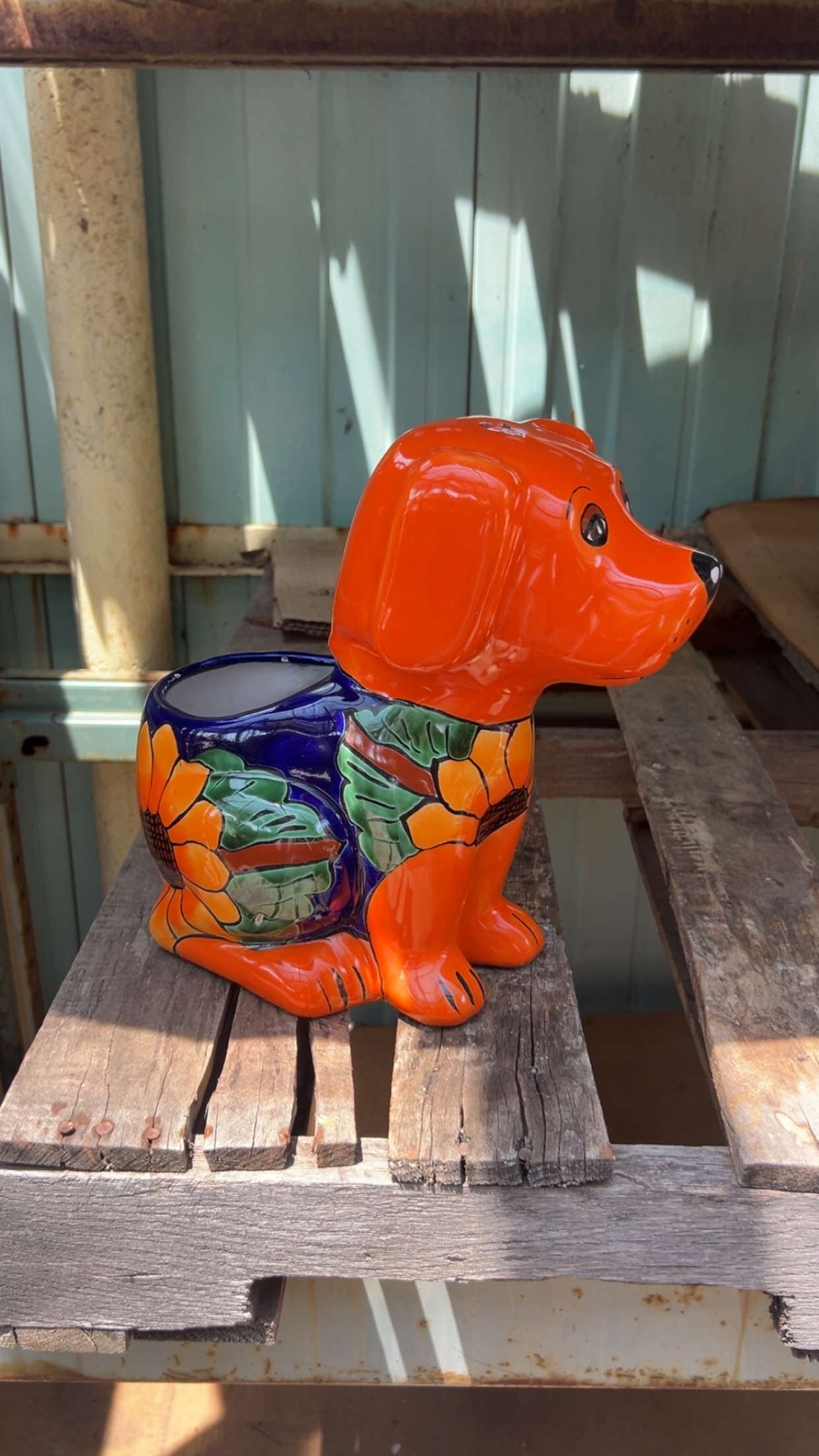 Ceramic Dog Planter