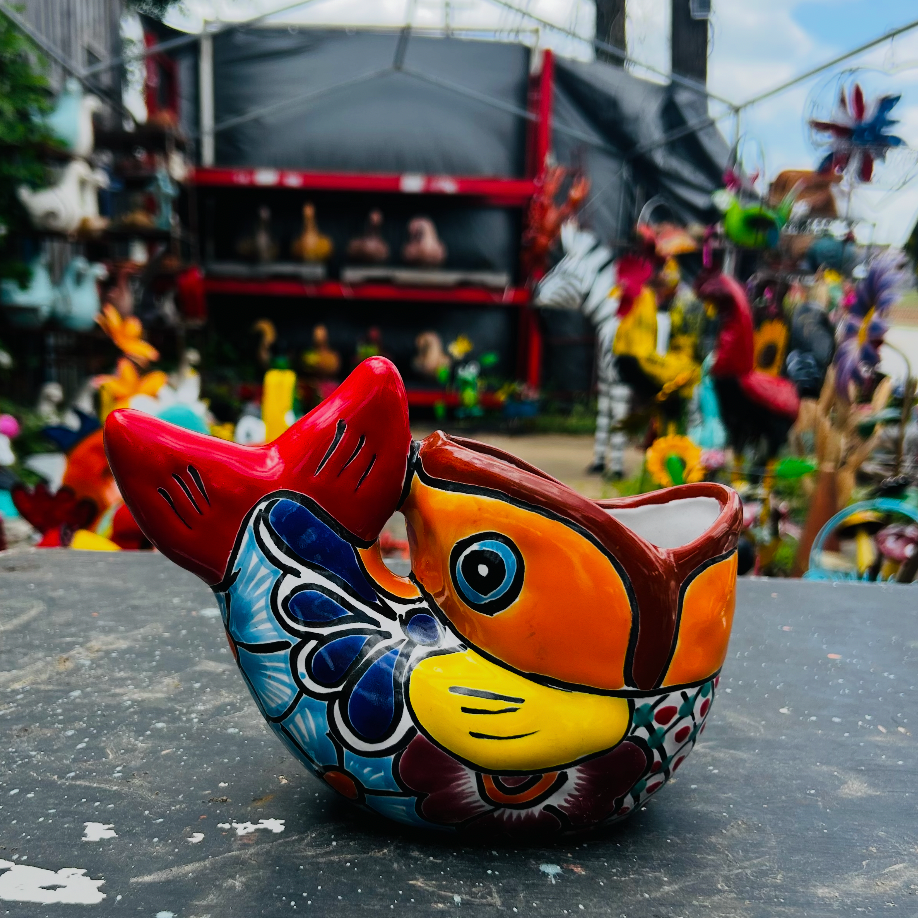 fish flower pots