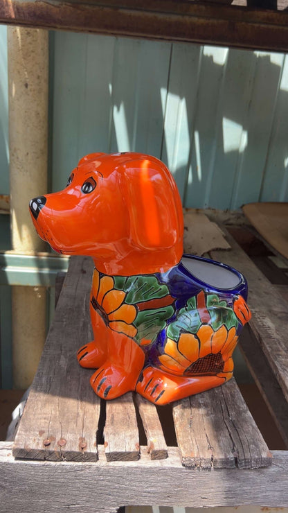 Ceramic Dog Planter
