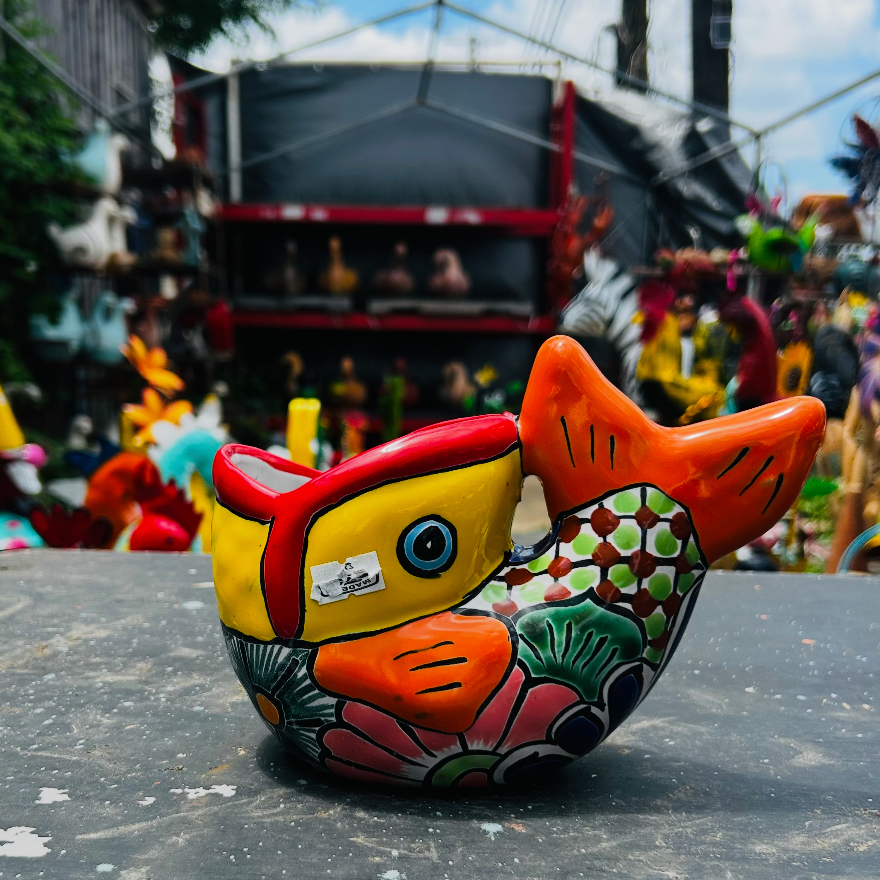 fish flower pots