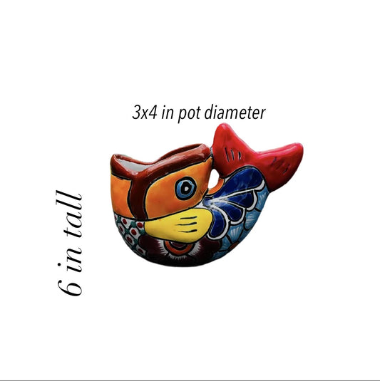 fish flower pots