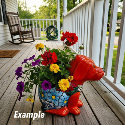 Ceramic Dog Planter