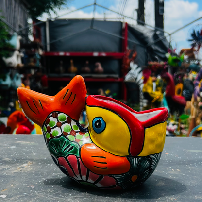 fish flower pots