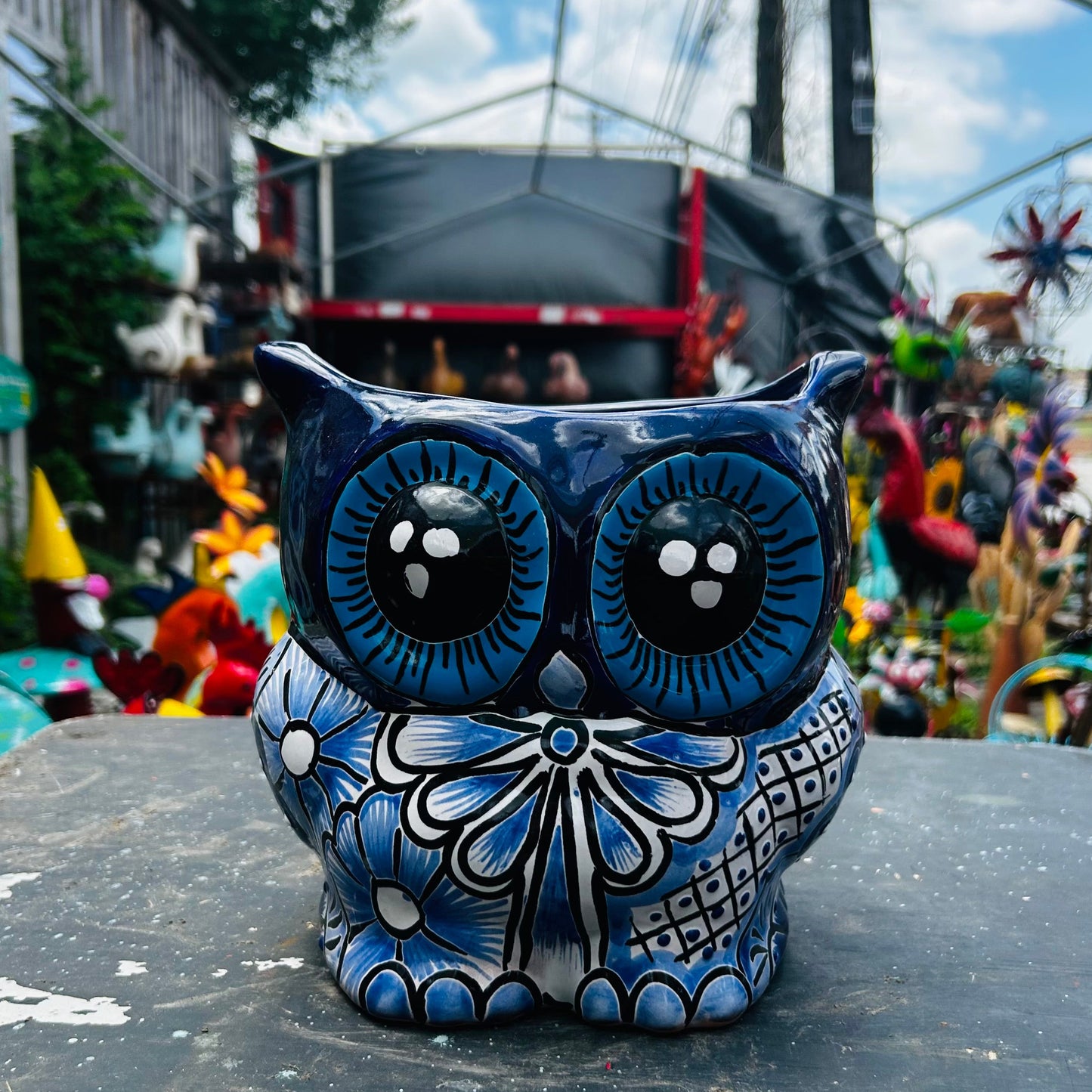 Owl flower pots